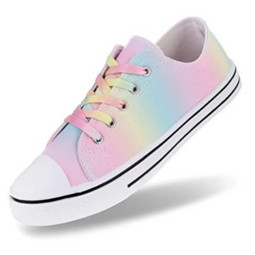 JOSINY Canvas Low Top Lace up Shoe Casual Pastel Size 10 Fits 9-9.5 Pastel New